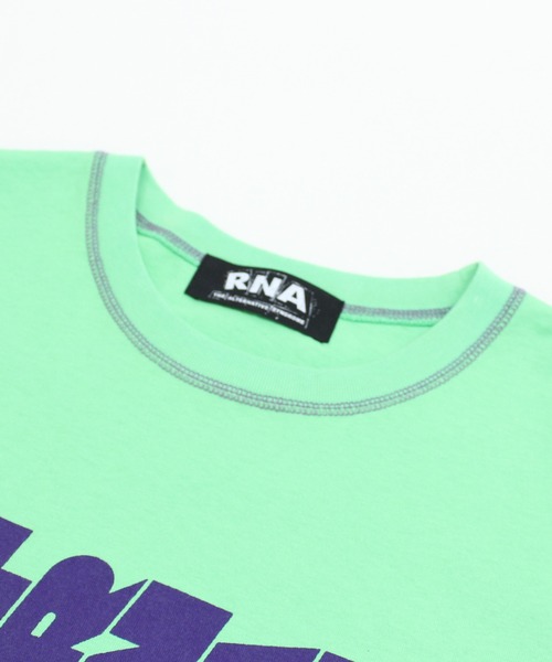 RNA（アールエヌエー）の「M2524 SIDEWAYSロゴベーシックT（Tシャツ/カットソー・レディース・ホワイト/グリーン/ブラック・MEDIUM）」の18枚目の写真