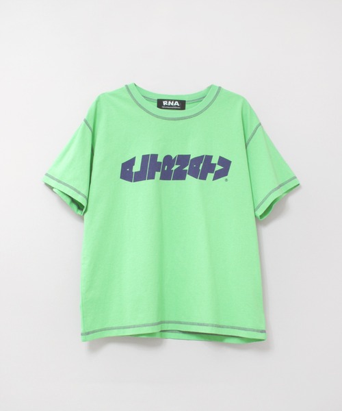 RNA（アールエヌエー）の「M2524 SIDEWAYSロゴベーシックT（Tシャツ/カットソー・レディース・ホワイト/グリーン/ブラック・MEDIUM）」の10枚目の写真