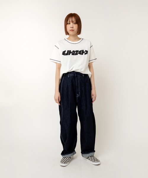 RNA（アールエヌエー）の「M2524 SIDEWAYSロゴベーシックT（Tシャツ/カットソー・レディース・ホワイト/グリーン/ブラック・MEDIUM）」の12枚目の写真