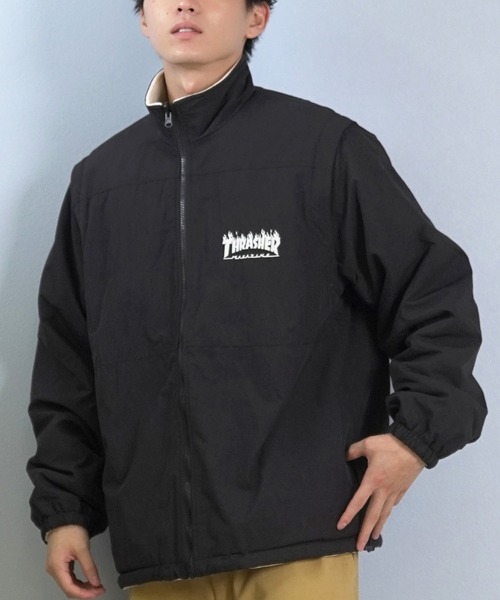 THRASHER/スラッシャー リバーシブルジャケット 刺繍ロゴ 254TH1JK072