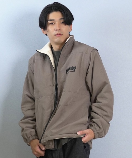 THRASHER/スラッシャー リバーシブルジャケット 刺繍ロゴ 254TH1JK072
