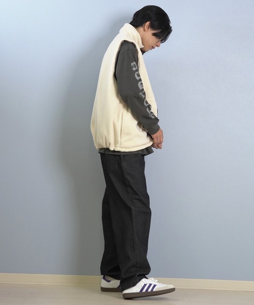 THRASHER（スラッシャー）の「THRASHER/スラッシャー リバーシブルジャケット 刺繍ロゴ 254TH1JK072（その他アウター・メンズ・グレー/ブラック・L/M/XL）」の12枚目の写真