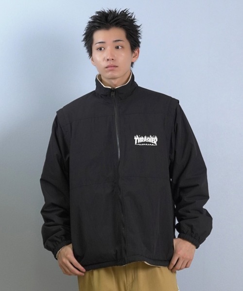 THRASHER/スラッシャー リバーシブルジャケット 刺繍ロゴ 254TH1JK072