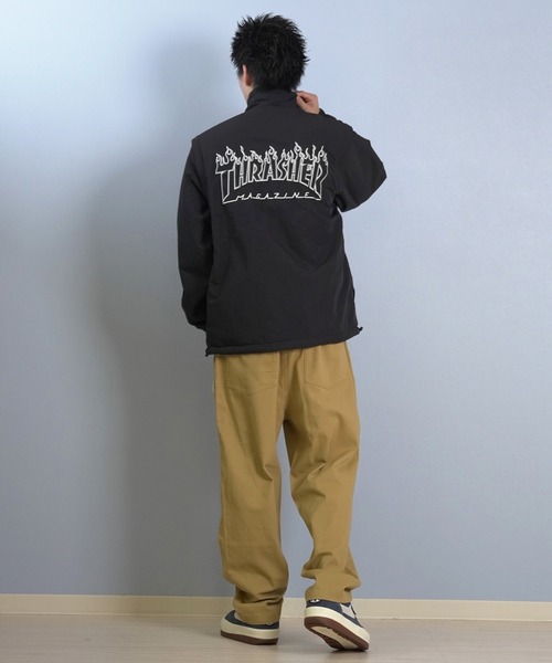 treasure サイン入り　アウター THRASHER/スラッシャー リバーシブルジャケット 刺繍ロゴ 254TH1JK072