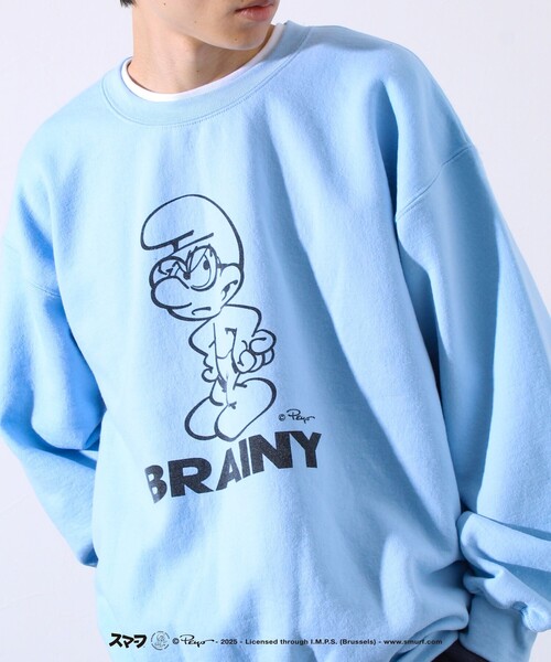 GOOD ROCK SPEED（グッドロックスピード）の「【GOOD ROCK SPEED】キャラプリント 裏起毛スウェット（スウェット・メンズ・ライトブルー/イエロー/ピンク・L/M）」の6枚目の写真