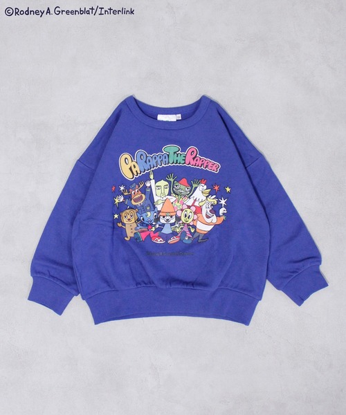 MARKEY'S(マーキーズ)の「【パラッパラッパー】別注プリントトレーナー(スウェット・キッズ・オフホワイト/グリーン/ネイビー・100/130/120/95/90/80/110/150/140)」の3枚目の写真