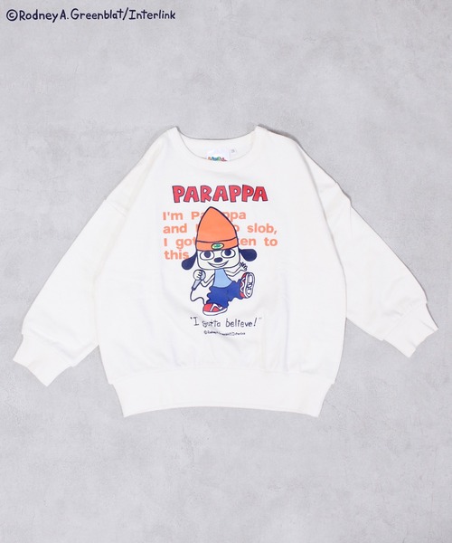 MARKEY'S(マーキーズ)の「【パラッパラッパー】別注プリントトレーナー(スウェット・キッズ・オフホワイト/グリーン/ネイビー・100/130/120/95/90/80/110/150/140)」の5枚目の写真