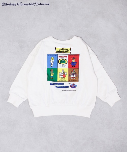 MARKEY'S(マーキーズ)の「【パラッパラッパー】別注プリントトレーナー(スウェット・キッズ・オフホワイト/グリーン/ネイビー・100/130/120/95/90/80/110/150/140)」の6枚目の写真