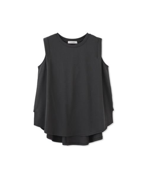 MAYSON GREY（メイソングレイ）の「パネル切替えノースリーブプルオーバー≪手洗い可能≫（Tシャツ/カットソー・レディース・チャコールグレー/オフホワイト/ベージュ・M）」の6枚目の写真