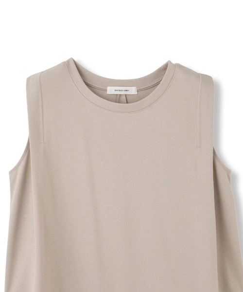 MAYSON GREY（メイソングレイ）の「パネル切替えノースリーブプルオーバー≪手洗い可能≫（Tシャツ/カットソー・レディース・チャコールグレー/オフホワイト/ベージュ・M）」の21枚目の写真