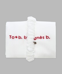 To b. by agnes b. | ロゴ刺繍 アーカイブテキスタイル トートバッグ&シュシュ セット(トートバッグ)