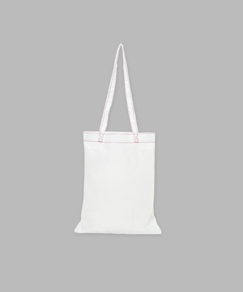 agnes b ホワイト トートバッグ agnes b. アニエスベー トートバッグ キャンバス ロゴ 白