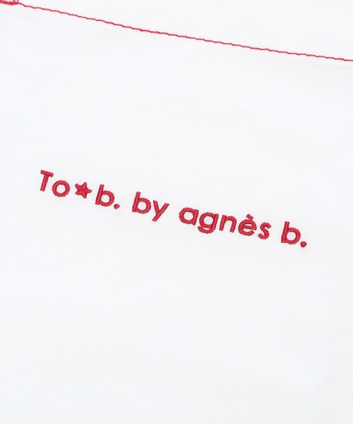 To b. by agnes b.(トゥービーバイアニエスベー)の「ロゴ刺繍 アーカイブテキスタイル トートバッグ&シュシュ セット(トートバッグ・レディース・ホワイト・FREE)」の7枚目の写真