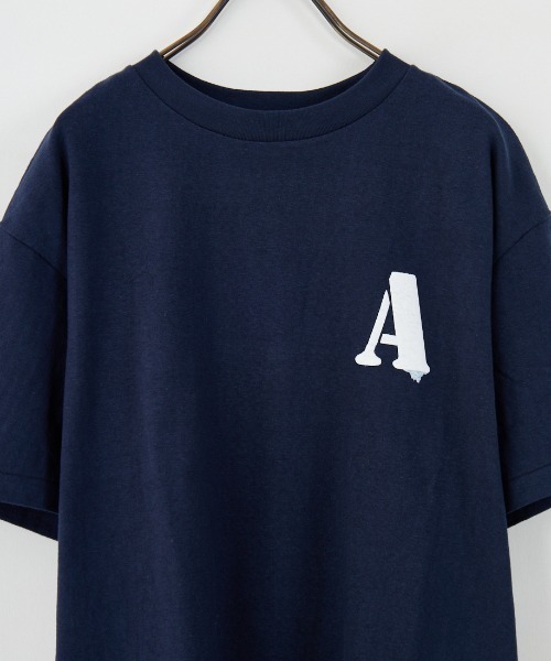 AMERICANA（アメリカーナ）の「[Americana/アメリカーナ] バックプリント フロッキーロゴＴシャツ（Tシャツ/カットソー・レディース・ダークブラウン/ネイビー/ホワイト・ONE SIZE）」の10枚目の写真