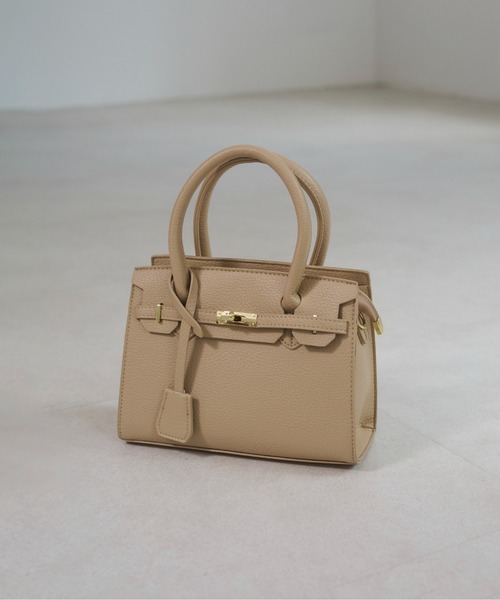 ANGIE（アンジー）の「2WAY 金具付き ショルダー バッグ（ハンドバッグ・レディース・ベージュ/ブラック・FREE）」の15枚目の写真