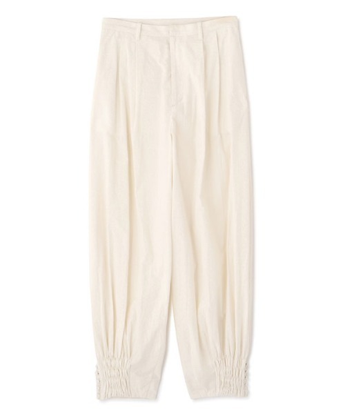 ETRE TOKYO（エトレトウキョウ）の「コットンシルクカーヴィーパンツ（その他パンツ・レディース・グレー/オフホワイト・M/S）」の17枚目の写真