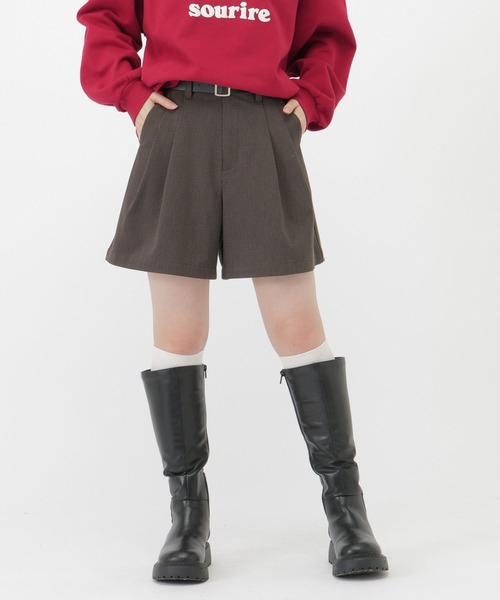 セール】ベルト付きショートパンツ/AND YUA ANY/579657（その他パンツ