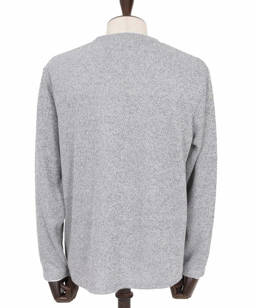 CAMBIO(カンビオ)の「mlt5348- メランジ×フライスフェイクレイヤードネックロンT(CA02-55209)(Tシャツ/カットソー・メンズ・グレー/ブラック・XL/L/M)」の15枚目の写真