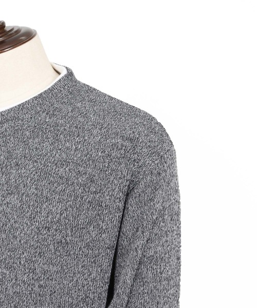 CAMBIO(カンビオ)の「mlt5348- メランジ×フライスフェイクレイヤードネックロンT(CA02-55209)(Tシャツ/カットソー・メンズ・グレー/ブラック・XL/L/M)」の19枚目の写真
