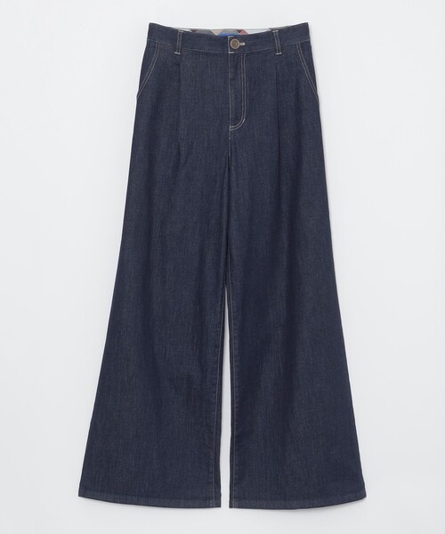 BLUE LABEL CRESTBRIDGE(ブルーレーベルクレストブリッジ)の「ライトデニムワイドパンツ(デニムパンツ・レディース・ネイビー/ブルー系その他4・40/38/36/34)」の20枚目の写真