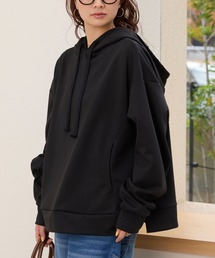 オーバーサイズ」に該当するパーカー（ブラック/黒色系・無地