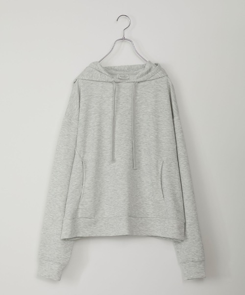 THE CRAFT CREW PRODUCTS(ザクラフトクループロダクツ)の「オーバーサイズ サイドスリット ソフトダンボールニットパーカー【THE CRAFT CREW PRODUCTS】(パーカー・レディース・ブラック/ライトグレー/アイボリー・M/L)」の13枚目の写真