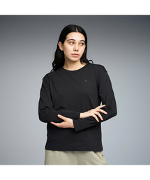 PUMA プーマ ウィメンズ ESS MX キャットロゴ リラックスド 長袖 Tシャツ
