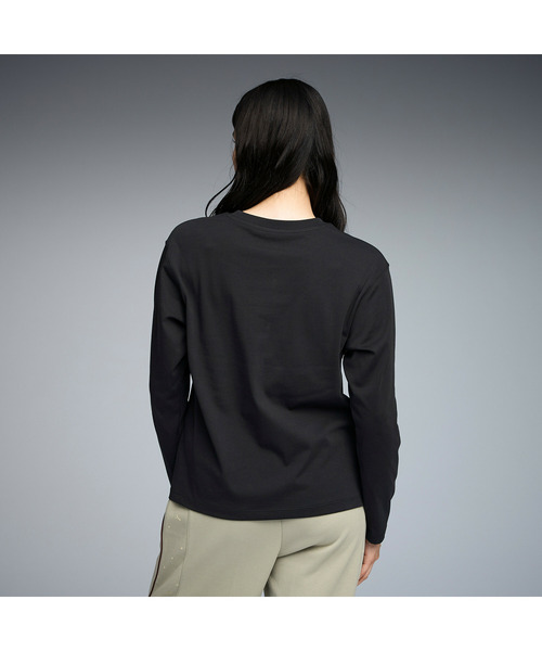 PUMA(プーマ)の「PUMA プーマ ウィメンズ ESS MX キャットロゴ リラックスド 長袖 Tシャツ(Tシャツ/カットソー・レディース・ホワイト/ブラック・SMALL/X-LARGE/LARGE/MEDIUM)」の3枚目の写真