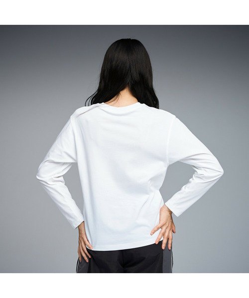 PUMA(プーマ)の「PUMA プーマ ウィメンズ ESS MX キャットロゴ リラックスド 長袖 Tシャツ(Tシャツ/カットソー・レディース・ホワイト/ブラック・SMALL/X-LARGE/LARGE/MEDIUM)」の10枚目の写真
