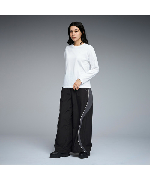PUMA(プーマ)の「PUMA プーマ ウィメンズ ESS MX キャットロゴ リラックスド 長袖 Tシャツ(Tシャツ/カットソー・レディース・ホワイト/ブラック・SMALL/X-LARGE/LARGE/MEDIUM)」の9枚目の写真