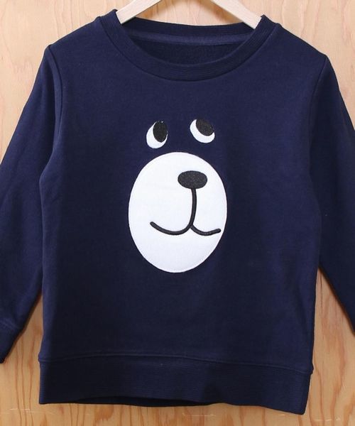 coen（コーエン）の「【coen kids】コーエンベアアップリケスウェット(100～150cm)（スウェット・キッズ・グレー/ネイビー・100/140/110/120/150/130）」の12枚目の写真