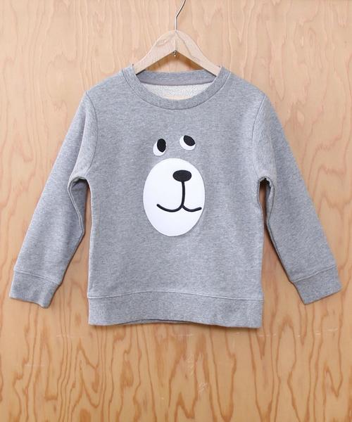 coen（コーエン）の「【coen kids】コーエンベアアップリケスウェット(100～150cm)（スウェット・キッズ・グレー/ネイビー・100/140/110/120/150/130）」の13枚目の写真
