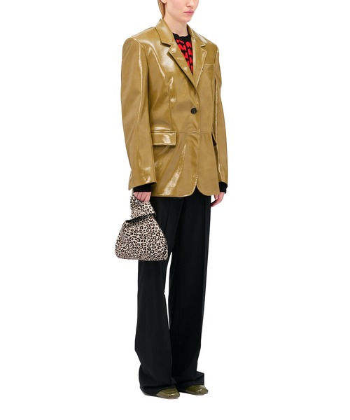 MSGM（エムエスジーエム）の「【NEW】「TheMwave」モノグラムジャガードニット（ニット/セーター・レディース・ブルー系/ブラック×レッド・S/XS）」の7枚目の写真