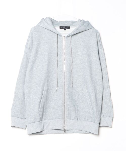 Beno（ビーノ）の「ダンボールジップアップパーカー（パーカー・メンズ・グレー/ブラック・X-LARGE/LARGE/MEDIUM）」の11枚目の写真