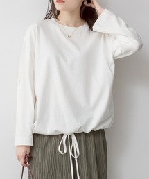 長袖裾バルーン2wayカットソー