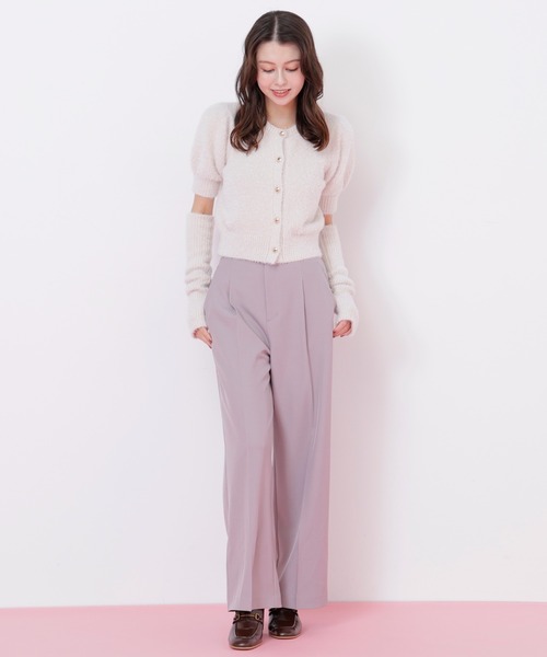 JILL by JILL STUART(ジルバイジルスチュアート)の「◇アームウォーマー付きモールシャギーニット(ニット/セーター・レディース・ホワイト/ピンク/ブラック・FREE)」の18枚目の写真