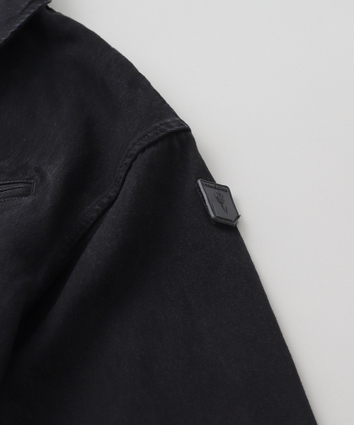 PHINGERIN(フィンガリン)の「PHINGERIN / フィンガリン ZIP DENIM WORK JACKET PD-252-JK-101(デニムジャケット・メンズ・ブラック・MEDIUM)」の4枚目の写真