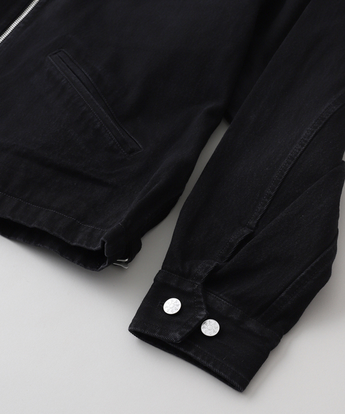 PHINGERIN(フィンガリン)の「PHINGERIN / フィンガリン ZIP DENIM WORK JACKET PD-252-JK-101(デニムジャケット・メンズ・ブラック・MEDIUM)」の5枚目の写真