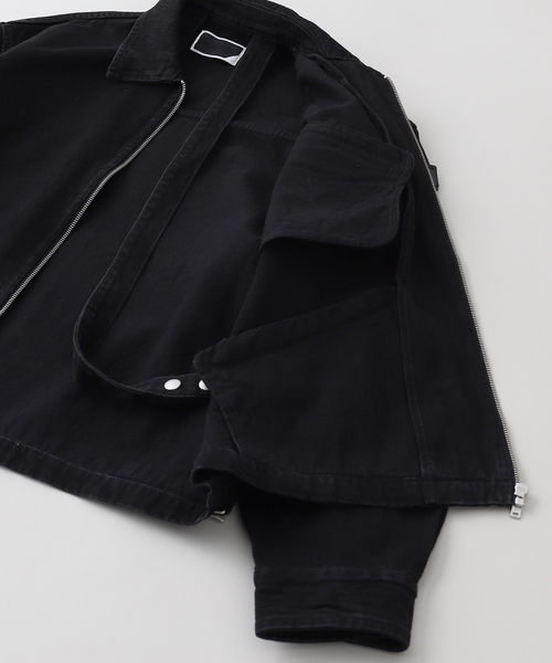 PHINGERIN(フィンガリン)の「PHINGERIN / フィンガリン ZIP DENIM WORK JACKET PD-252-JK-101(デニムジャケット・メンズ・ブラック・MEDIUM)」の6枚目の写真