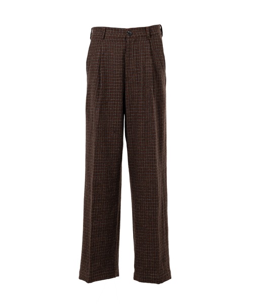 KAMIYA(カミヤ)の「Tweed Slacks(スラックス・メンズ・ブラウン・M)」の1枚目の写真