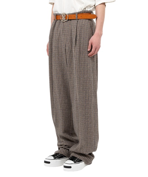 KAMIYA(カミヤ)の「Tweed Slacks(スラックス・メンズ・ブラウン・M)」の9枚目の写真