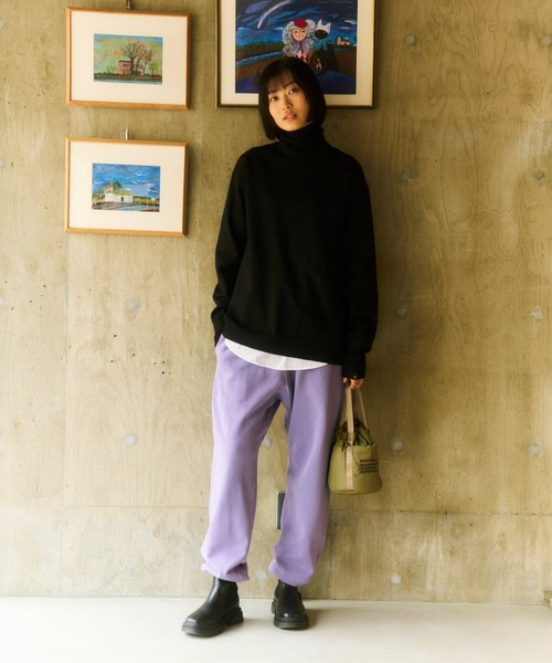 Snow Peak(スノーピーク)の「Snow Peak / Garment Dyed Pants ガーメントダイパンツ(スウェットパンツ・メンズ・ダークグリーン/パープル/チャコール・M/S/1/L/XL)」の7枚目の写真