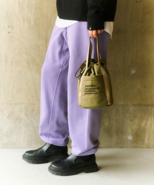 Snow Peak(スノーピーク)の「Snow Peak / Garment Dyed Pants ガーメントダイパンツ(スウェットパンツ・メンズ・ダークグリーン/パープル/チャコール・M/S/1/L/XL)」の4枚目の写真