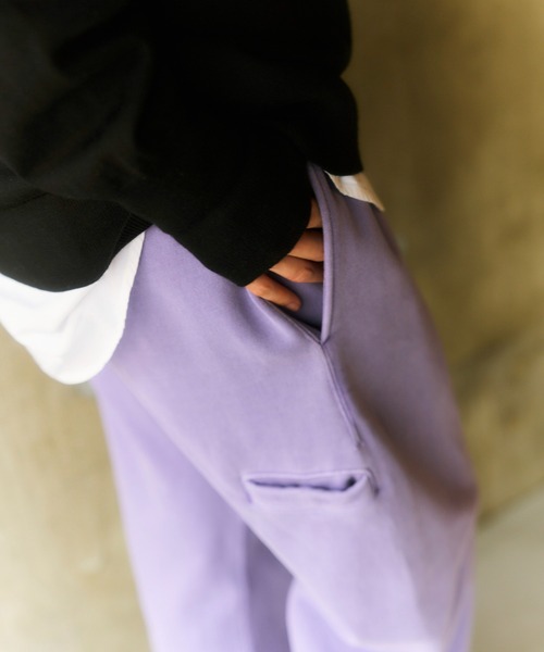 Snow Peak(スノーピーク)の「Snow Peak / Garment Dyed Pants ガーメントダイパンツ(スウェットパンツ・メンズ・ダークグリーン/パープル/チャコール・M/S/1/L/XL)」の17枚目の写真