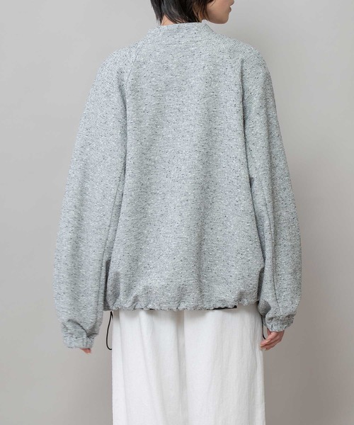 Munich（ミューニック）の「ツイードジップブルゾン（ブルゾン・レディース・ブラック/グレー/オフホワイト・FREE）」の6枚目の写真