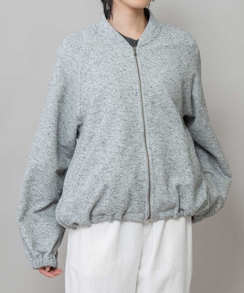 Munich（ミューニック）の「ツイードジップブルゾン（ブルゾン・レディース・ブラック/グレー/オフホワイト・FREE）」の11枚目の写真