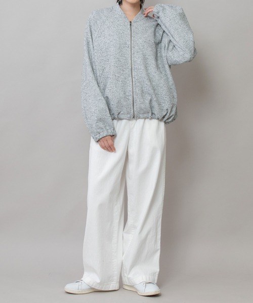 Munich（ミューニック）の「ツイードジップブルゾン（ブルゾン・レディース・ブラック/グレー/オフホワイト・FREE）」の10枚目の写真