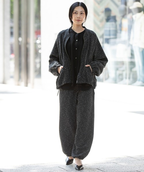 Munich（ミューニック）の「ツイードジップブルゾン（ブルゾン・レディース・ブラック/グレー/オフホワイト・FREE）」の17枚目の写真