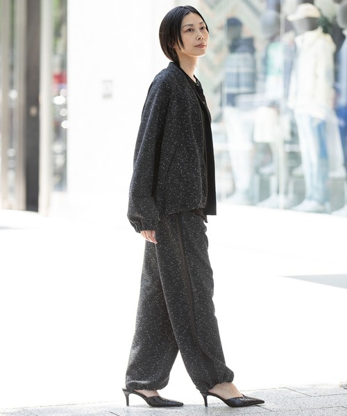 Munich（ミューニック）の「ツイードジップブルゾン（ブルゾン・レディース・ブラック/グレー/オフホワイト・FREE）」の16枚目の写真