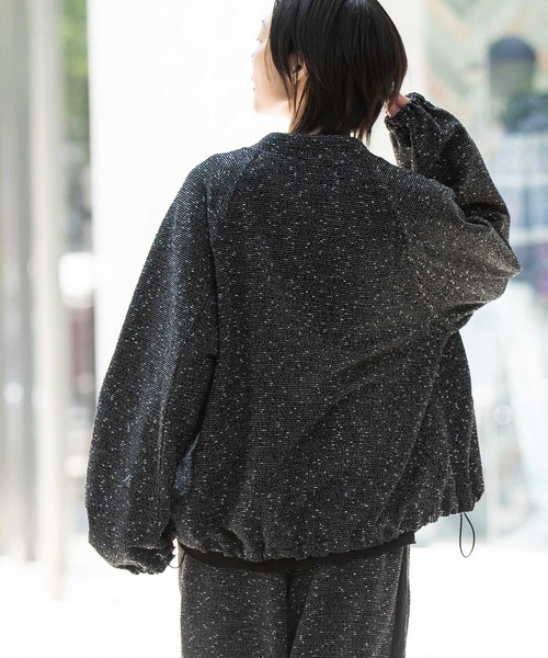 Munich（ミューニック）の「ツイードジップブルゾン（ブルゾン・レディース・ブラック/グレー/オフホワイト・FREE）」の14枚目の写真